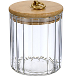Банка стеклянная с бамбуковой крышкой, 550 мл REGENT Linea TORRE