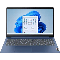 Ноутбук 15.6" Lenovo IP3 Slim 15IAH8 (Intel Core i5-12450H/ 8Gb/ SSD 512Gb/ DOS) (83ER0033RM), синий 