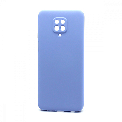 Силиконовый чехол SILICONE Case NEW ERA для Xiaomi Redmi Note 9S/Note 9 Pro голубой