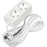 Сетевой удлинитель  5.0м DOMTOK 2гн.,ПВС 3*1  3,5кВт с/з