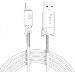 Кабель USB <--> Lightning  1.0м HOCO Pisces X24 белый