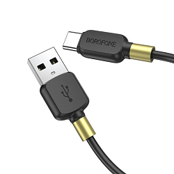 Кабель USB <--> Type-C  1.0м BOROFONE BX59 черный