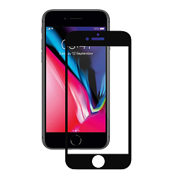 Противоударное стекло 5D/11D WALKER для iPhone 6/6S Plus черное