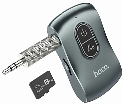 Адаптер Bluetooth AUX HOCO Tourxiang, E73, серый