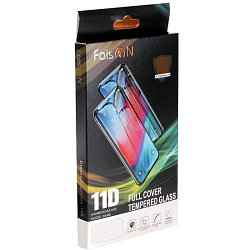 Противоударное стекло 11D FAISON для SAMSUNG Galaxy A71, черное, полный клей