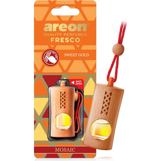 Ароматизатор AREON FRESCO MOSAIC Sweet Gold подвесной бочонок