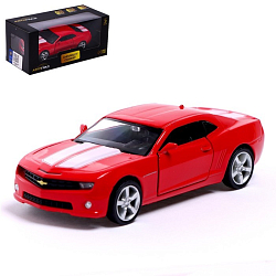Машина металлическая CHEVROLET CAMARO, 1:32 инерция, красный 3098621