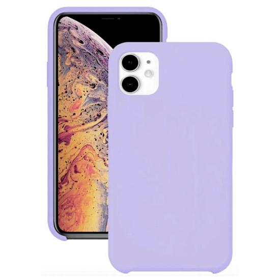 Силиконовый чехол SILICONE CASE для iPhone 11 лавандовая (не оригинал)