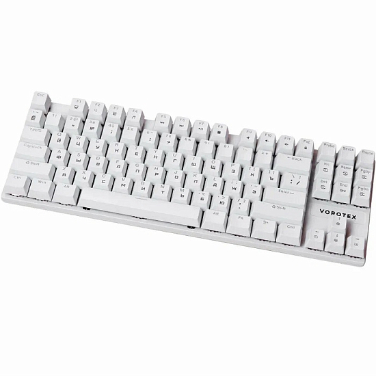 Клавиатура VOROTEX K87S Red Switch, Белый