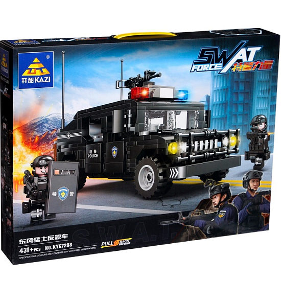 Конструктор KAZI спецназ «Внедорожник», 431 деталь 9275042