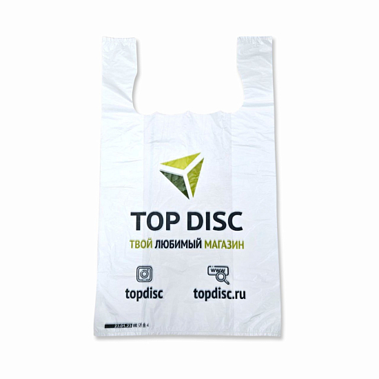 Пакет TopDisc майка белый средний (40*60)