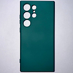 Задняя накладка ZIBELINO Soft Case для Samsung Galaxy S24 Ultra (темно-зеленый)