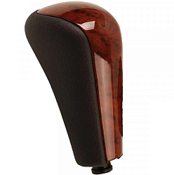 Ручка на КПП универсальная "дерево-кожа" в блистере