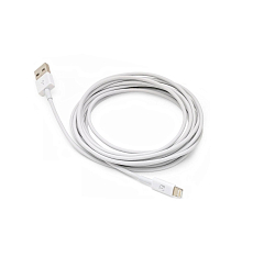 Кабель USB <--> Lightning  3.0м NONAME круглый, белый, в техпаке