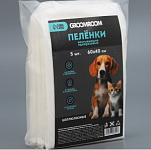 Пелёнки впитывающие целлюлозные для животных, 60 х 40 см, 5 шт