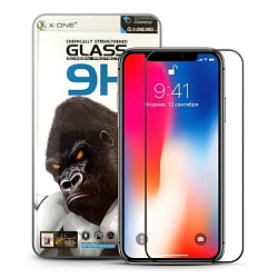 Противоударное стекло 3D NONAME для iPhone 11 Pro/ X/ XS GORILLA черное