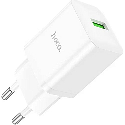 Сетевое ЗУ 1USB 3A HOCO N26, Maxim, microUSB, белый