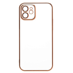 Задняя накладка PC073 для iPhone 12 (yellow) (213805) с закрытой камерой