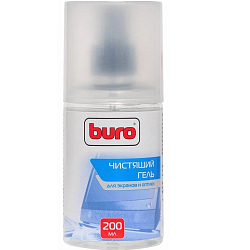 Гель BURO для чистки экранов, мониторов и оптики 200 мл + микрофибра 16*25