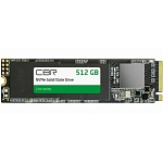 Накопитель SSD M.2 512Gb CBR Base, 2280, PCIe 3.0 x4, NVMe, R/W 3100/2000 (SSD-512GB-M.2-BS24b)