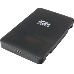 Внешний корпус 2.5"" SATAIII HDD/SSD AgeStar 3UBCP3C черный USB 3.0, пластик, черный, безвинтовая конструкция USB 3.0