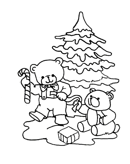 Открытка-раскраска серии FireFly «Мишка», формат А5