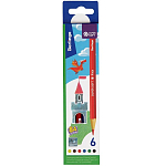 Карандаши цветные Berlingo "SuperSoft. Замки", 06цв., заточен., картон, европодвес SS00106