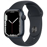 Часы Apple Watch Series 7 GPS, 41 мм, (MKMX3) Midnight, Sport Band (LL)