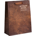 Пакет крафтовый вертикальный «Нереальных высот», M 26 × 30 × 9 см