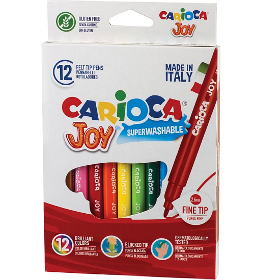 Фломастеры CARIOCA (Италия) "Joy", 12 цв 40614