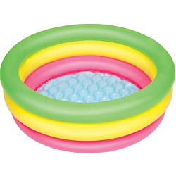Бассейн надувной 70х24см BESTWAY "Лето" с надувным дном, 41л, от 2 лет (51128)