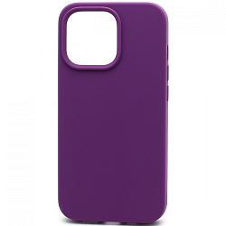 Силиконовый чехол SILICONE CASE для iPhone 14 Pro Max, фиолетовый (не оригинал)