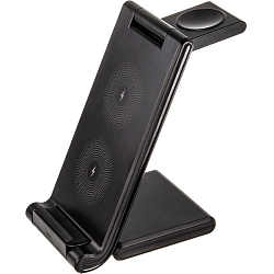 Беспроводное ЗУ WALKER WH-53, 18Вт, 3в1, черное