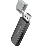 Кардридер BOROFONE DH9 Wisdom, серый, USB 2.0