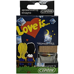 Ароматизатор CONTEX LOVE IS Черный лед стеклянный бочонок