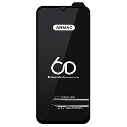 Противоударное стекло 6D ANMAC для Samsung Galaxy A20/A30/A50 Black