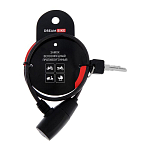 Замок навесной велосипедный Dream Bike, 6 х 650 мм, перфорированный ключ, черный   5863235