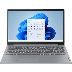Ноутбук 15.6" Lenovo IdeaPad Slim 3 15AMN8 (AMD Ryzen 5-7520U/ 8GB/ SSD 512GB/ DOS) (82XQ0007RK), Arctic Grey