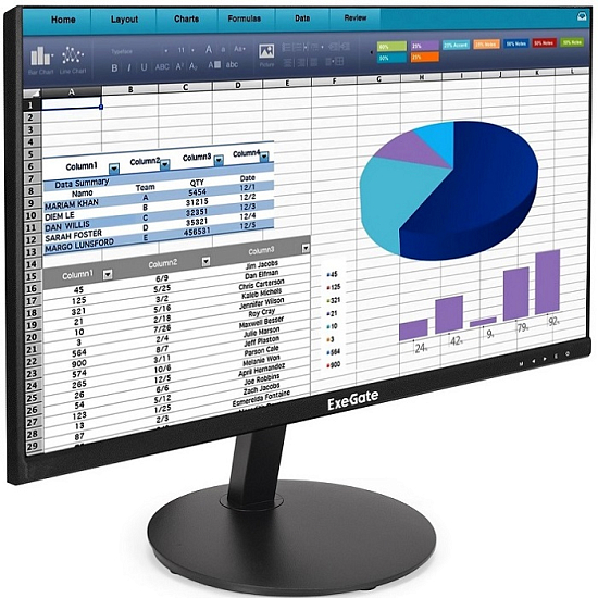 Монитор 21.5" ExeGate EP2207 (FHD/ 75 Гц/ IPS) (EX295588RUS), чёрный