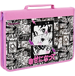 Папка на молнии BRAUBERG А4 с ручкой, с органайзером, 1 отделение, Anime movie, 272216