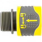 Соединитель быстросъемный, наруж. резьба 3/4", LUXE// Palisad 66232