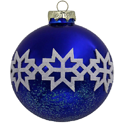 Шар "Снежный вальс", 85мм, в подарочной упаковке, мультицвет КУ-85-18174