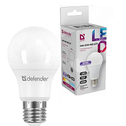 Лампа светодиодная DEFENDER A60 15W/6500K/E27 груша холодный дневной (10/100)