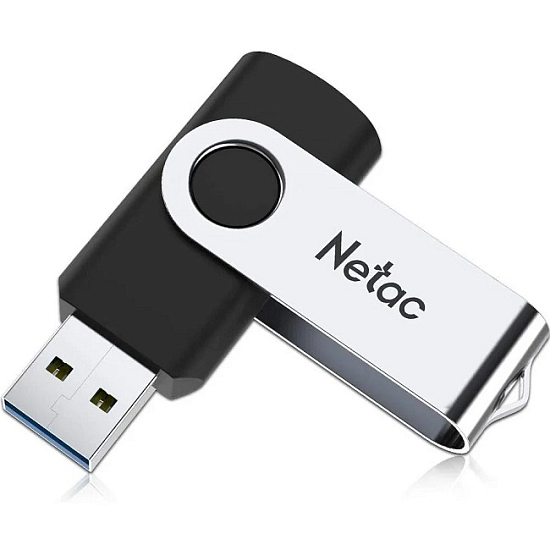 USB 64Gb Netac U505 чёрный/серебро