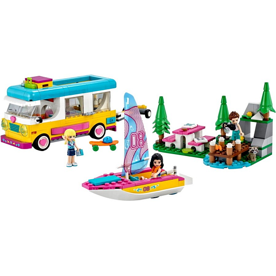 Конструктор LEGO Friends 41681 Лесной дом на колесах и парусная лодка