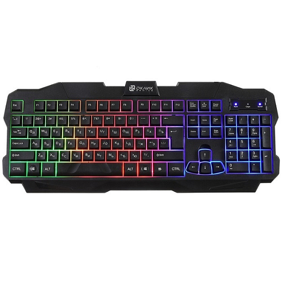 Клавиатура OKLICK 757G MADNESS черная, USB