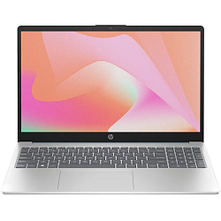 Ноутбук 15.6" HP 15-fc0023ci (AMD Ryzen 5-7520U/ 8GB/ SSD 512 GB/ DOS) (7P4F9EA#UUQ), Silver