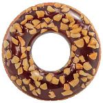 Круг для плавания INTEX "Пончик", шоколадный, d=99 см, от 9 лет, 56262NP