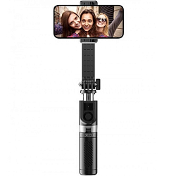 Монопод-трипод XO SS10 Mini Tripod Stand Bluetooth Selfie Stick 80CM (with Mirror) Черный