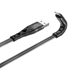 Кабель USB <--> Lightning  1.0м HOCO U105 черный